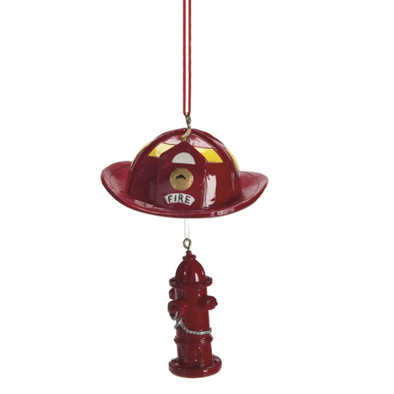Fire Fighter Hat with Hydrant Ornament - Shelburne Country Store