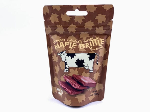 Vermont Chocolate-Dipped Maple Brittle With Almonds - 2oz - Shelburne Country Store