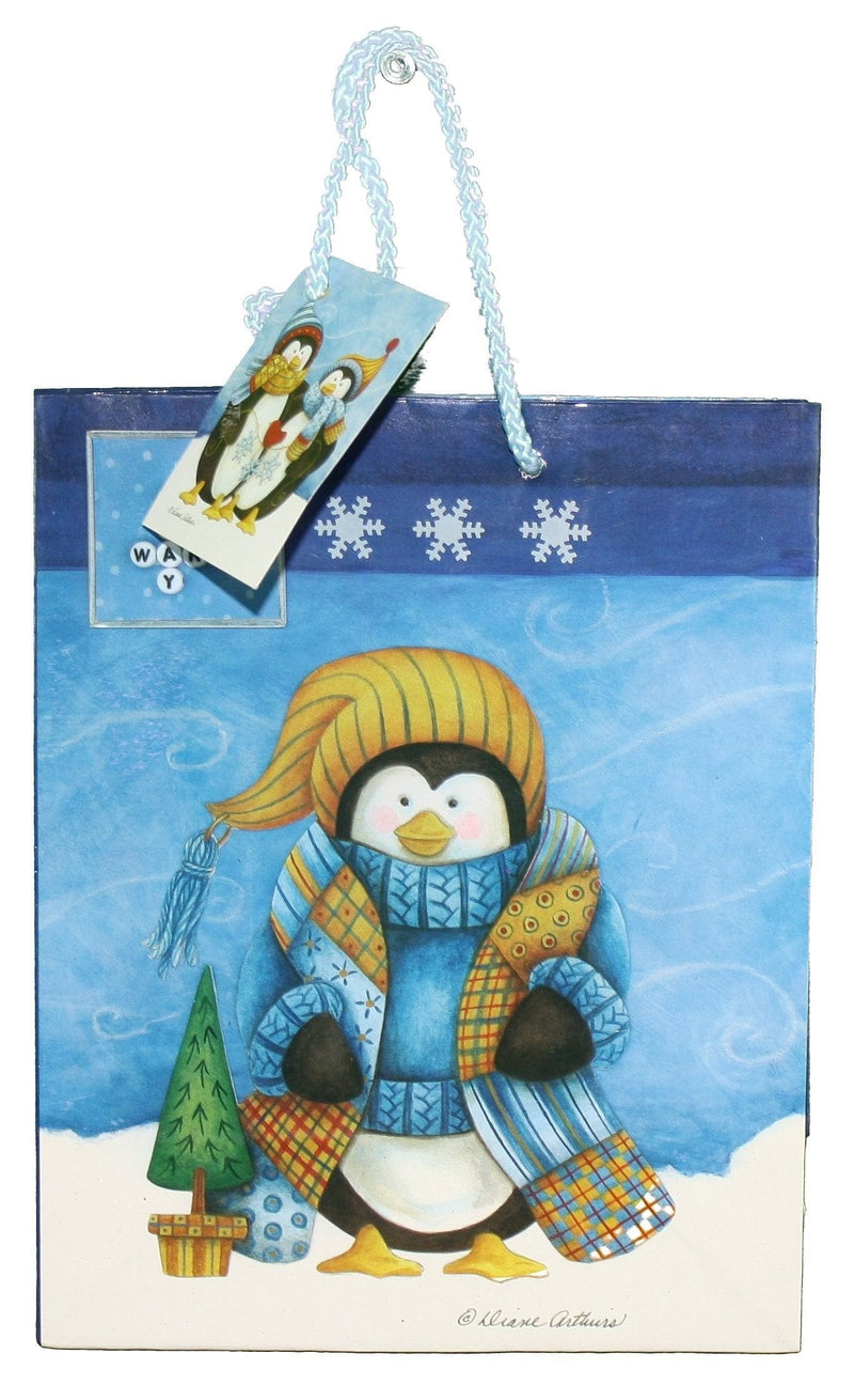 Gloss Finish Deluxe Gift Bag - Frosty Friends - - Shelburne Country Store