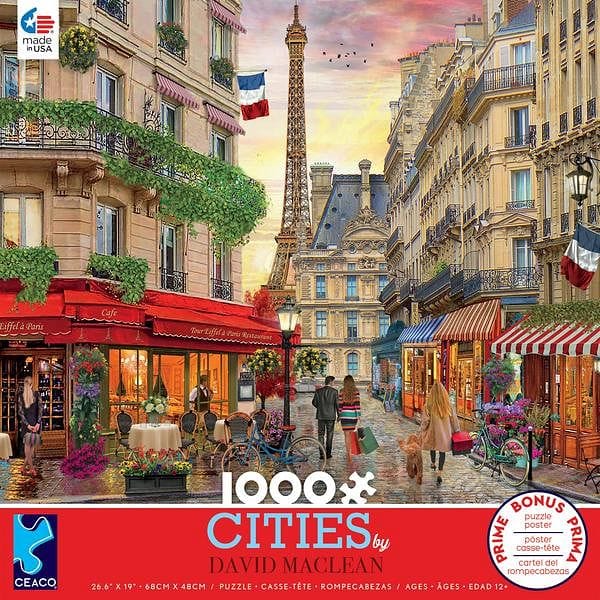 David Maclean Cities 1000 Piece Puzzle - - Shelburne Country Store