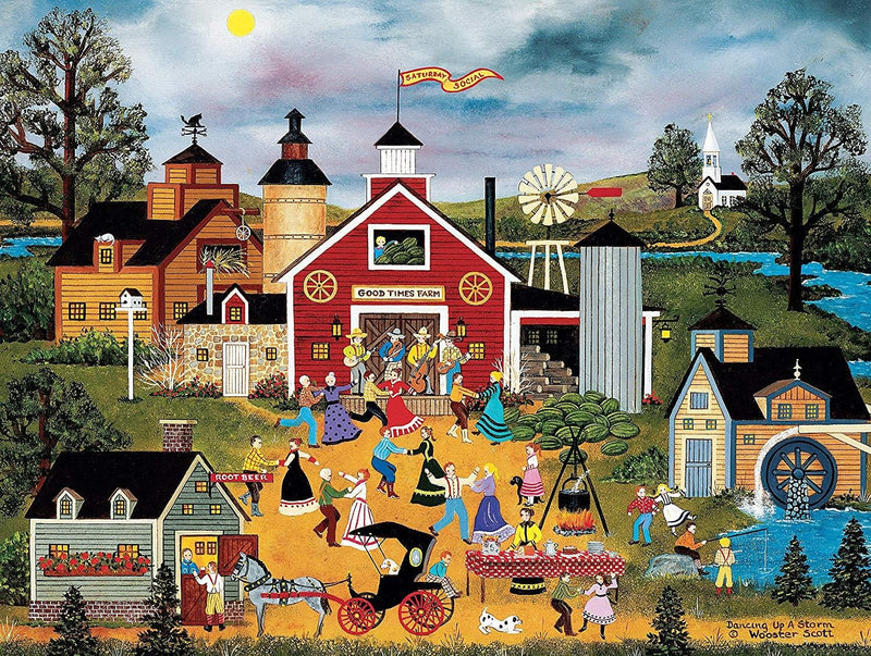 Dancing Up A Storm  - Jane Wooster Scott 550 Piece Puzzle - Shelburne Country Store