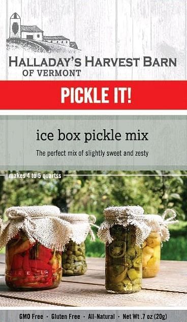 Halladays Ice Box Pickle Mix - Shelburne Country Store