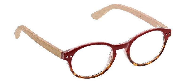 Peepers Galleria Readers (Red/Wood) - Strength - Shelburne Country Store
