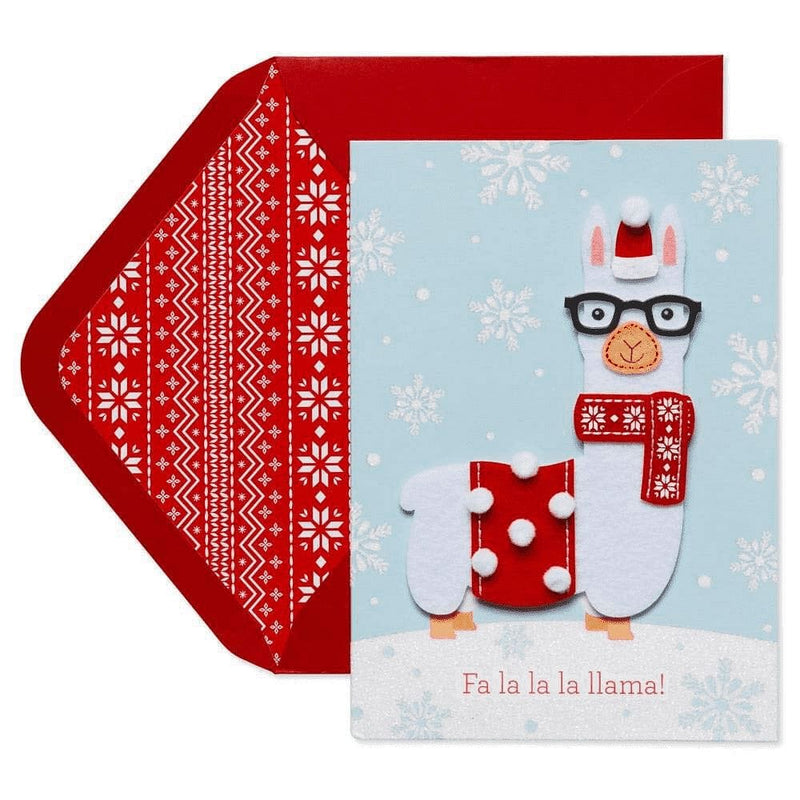 Fa La Llama Christmas Card - Shelburne Country Store