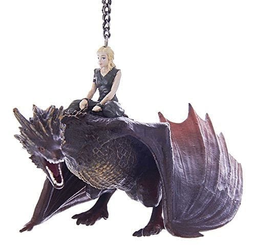 Kurt Adler 5 inch Game Of Thrones Daenerys With Dragon Ornament - Shelburne Country Store