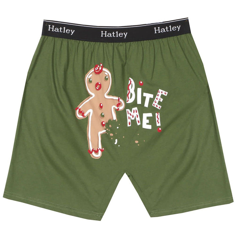 Bite Me Gingerbread Man Boxers - - Shelburne Country Store