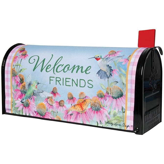 Coneflowers and Hummingbirds Mailbox Cover - Shelburne Country Store