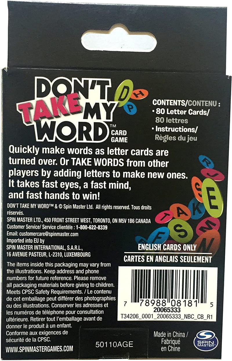 Don't Take my Word Card Game - Shelburne Country Store