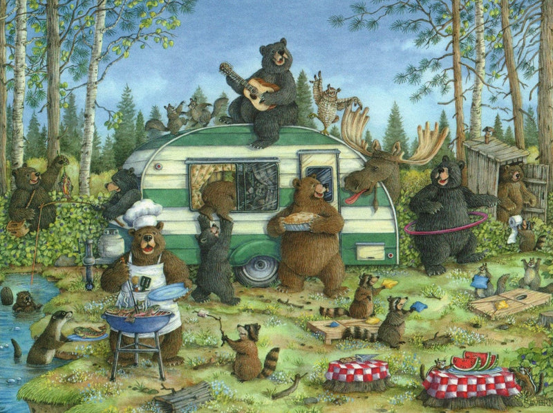 Bear Camping Birthday Card - Shelburne Country Store