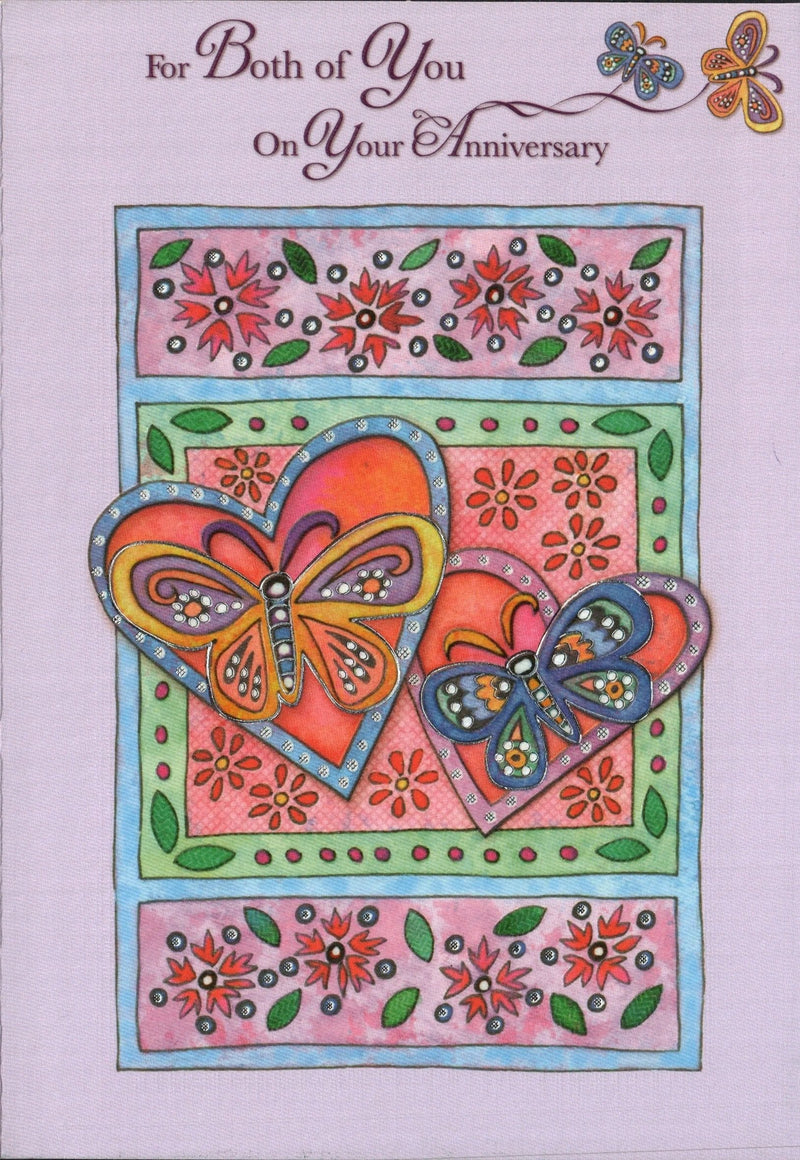Anniversary Card - Butterfly Hearts - Shelburne Country Store