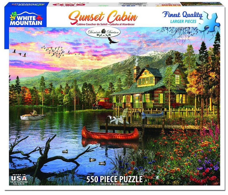 Sunset Cabin - 500 Piece Jigsaw Puzzle - Shelburne Country Store
