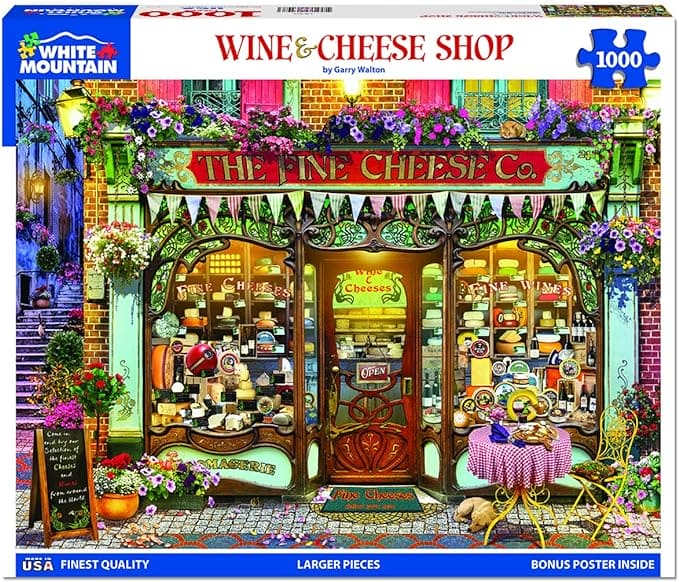 Wine & Cheese Shop - 1000 Piece Jigsaw Puzzle - Shelburne Country Store