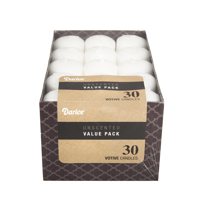 Unscented Votive Candles - Case of 30 - - Shelburne Country Store