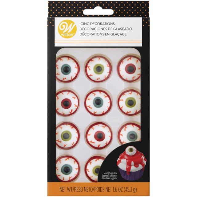 Bloody Eyeball Icing Decorations - 12-Count - Shelburne Country Store