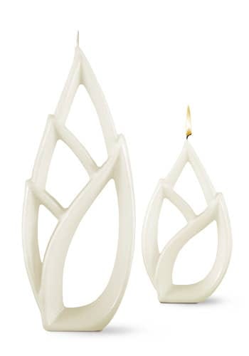 Multiflame Candle Livia Grande White, Unscented - Shelburne Country Store
