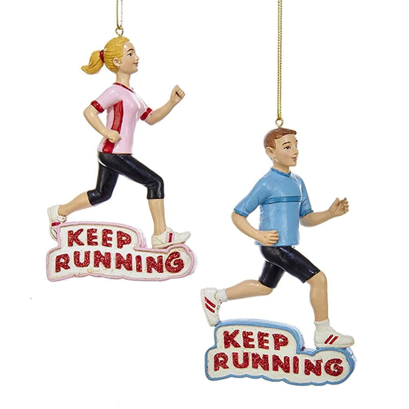 Keep Running Ornament -  Woman - Shelburne Country Store