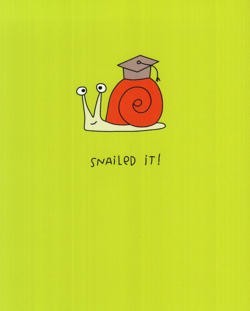 Snailed It! - Graduation Card - Shelburne Country Store