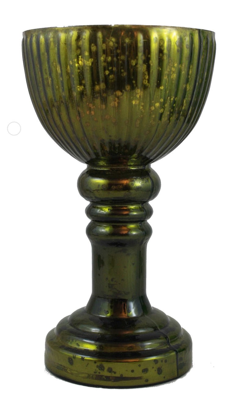 Ribbed Goblet Candle Holder - - Shelburne Country Store