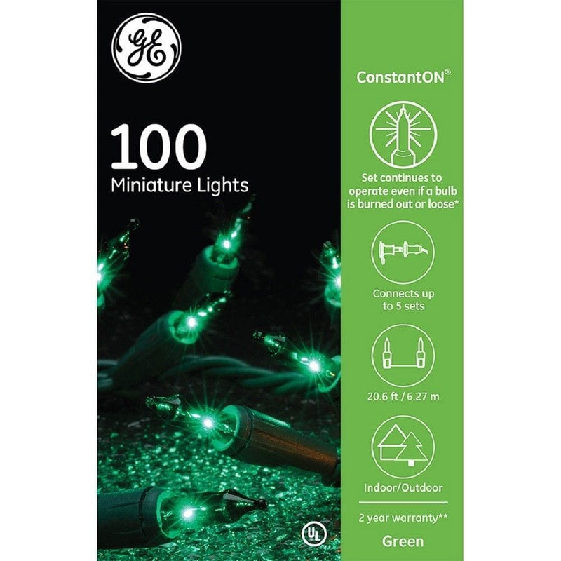 GE 100 Miniature Lights - Green - Shelburne Country Store