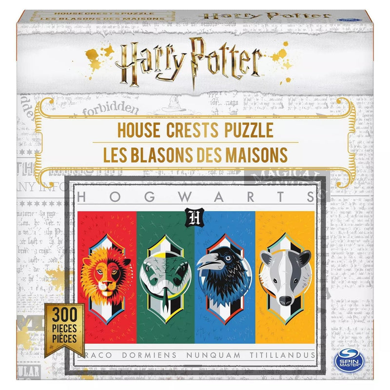 Harry Potter 300-Piece Jigsaw Puzzle - House Crests - Shelburne Country Store
