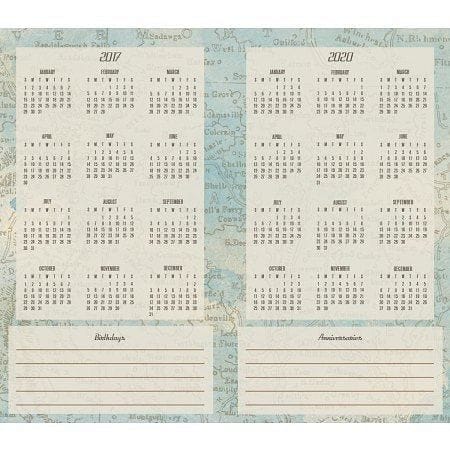 Vintage Travel 2 Year Planner - Shelburne Country Store