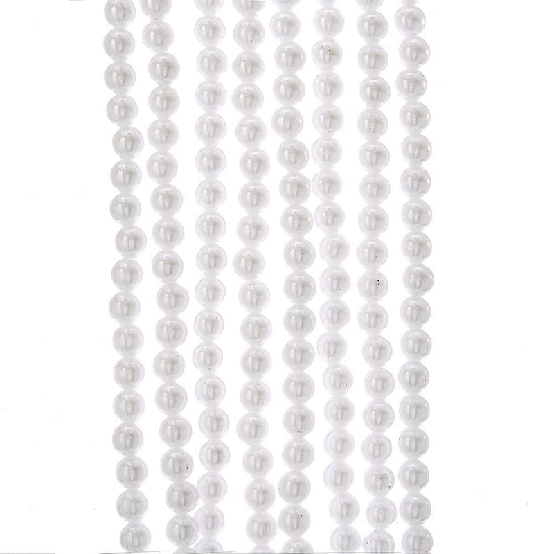 9 Foot White Faux Pearl Garland - Shelburne Country Store