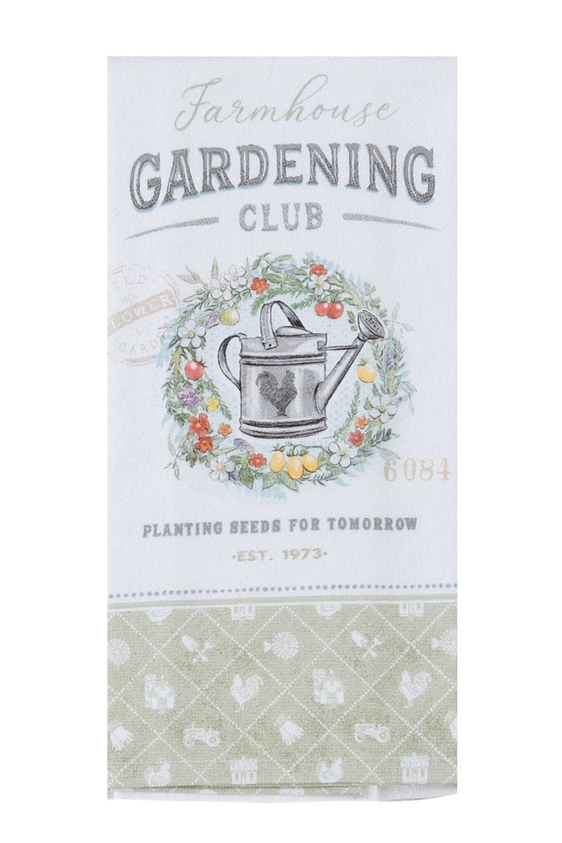 Local Market Farmhouse Gardening  Dual-Purpose Terry  Towel - Shelburne Country Store