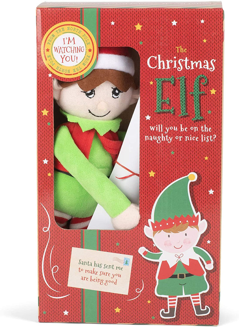 Christmas Elf with Nice Naughty Stickers - Shelburne Country Store
