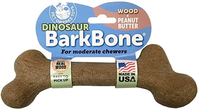 Dinosaur BarkBone Wood with Peanut Butter Flavor Dog Chew Toy - Shelburne Country Store