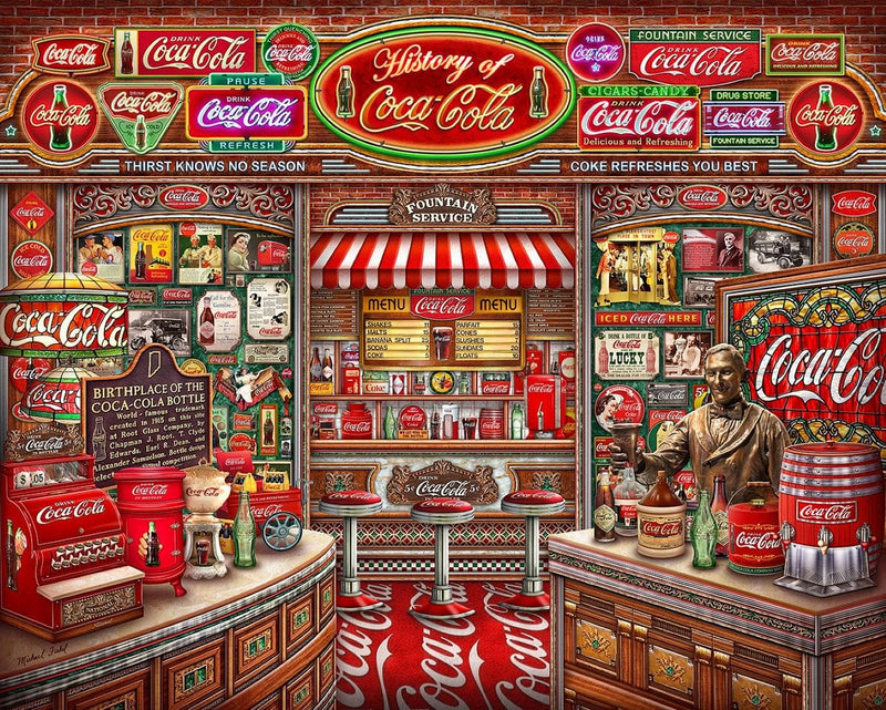 Coca Cola History - 1000 Piece Puzzle - Shelburne Country Store