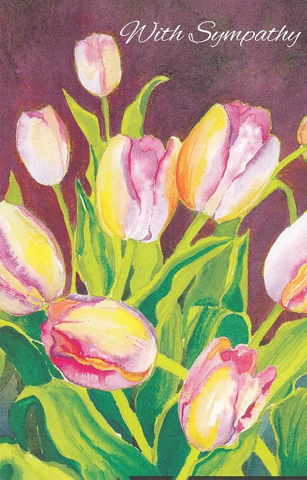 Watercolor Crocus - With Sympathy - Shelburne Country Store