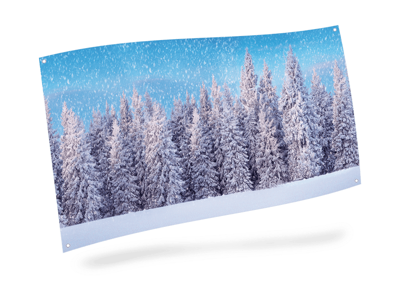 My Village Background Cloth - Snow Forest - Shelburne Country Store
