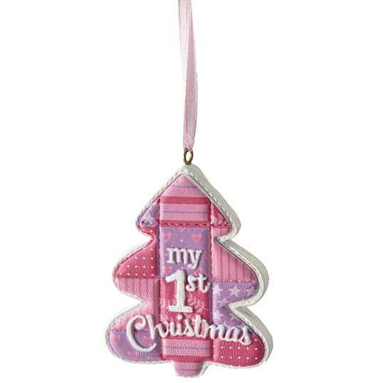 Tree Ornament - My First Christmas - Pink - Shelburne Country Store