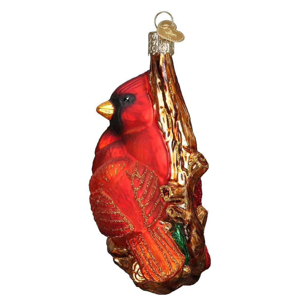 Pair of Cardinals Glass Blown Ornament - Shelburne Country Store