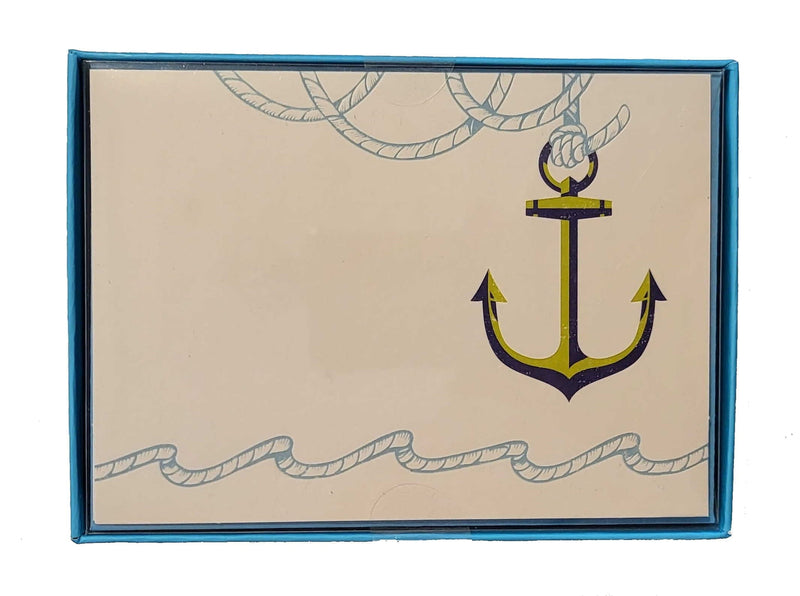 Boxed Notecards - Blank - Anchor - Shelburne Country Store