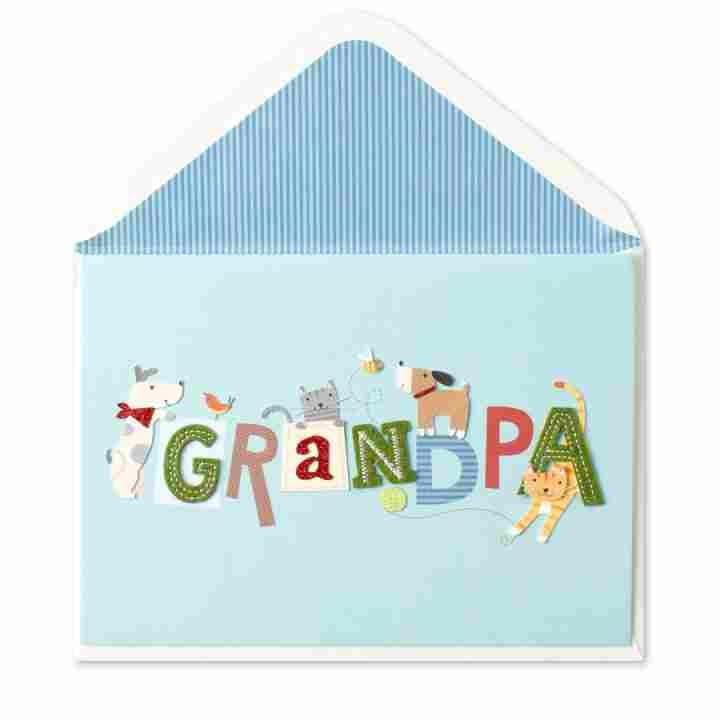 Grandpa Lettering Father's Day Card - Shelburne Country Store