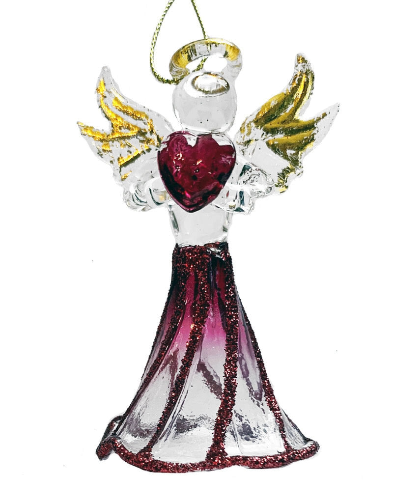Crystal Birthstone Angel Ornament -  January - Shelburne Country Store
