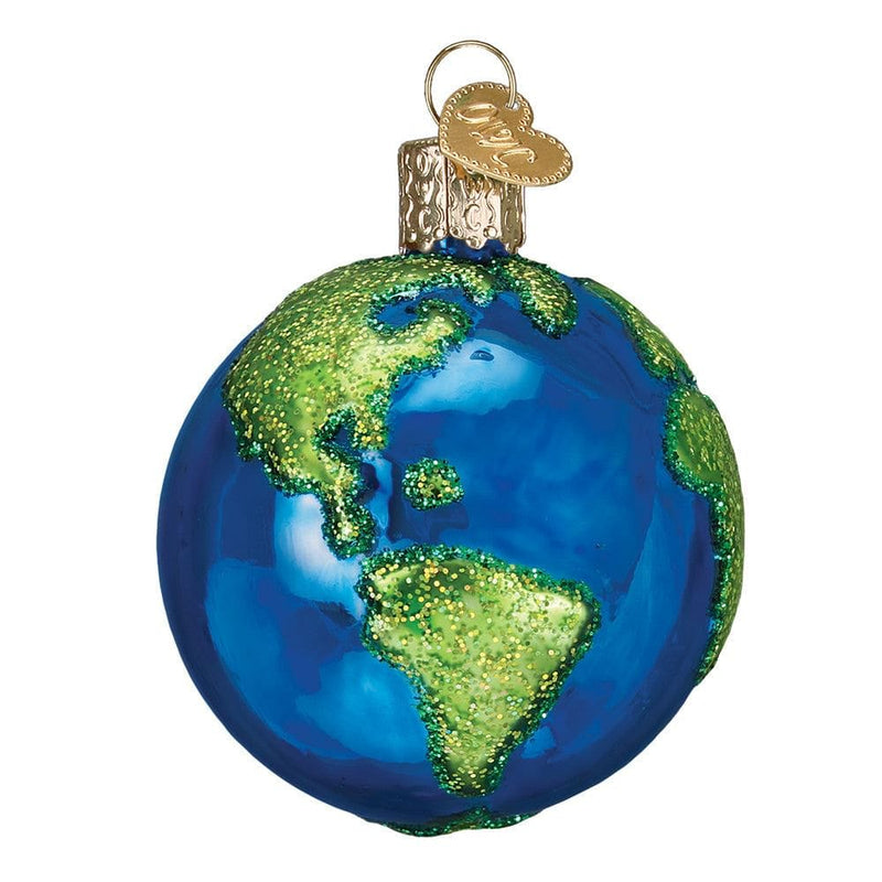 Planet Earth Glass Ornament - Shelburne Country Store