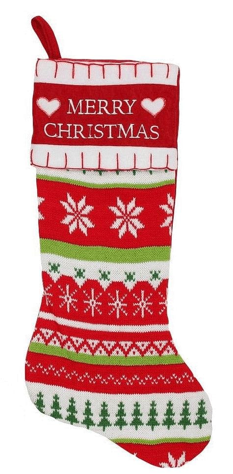 20 Inch Long Knit Stocking - - Shelburne Country Store