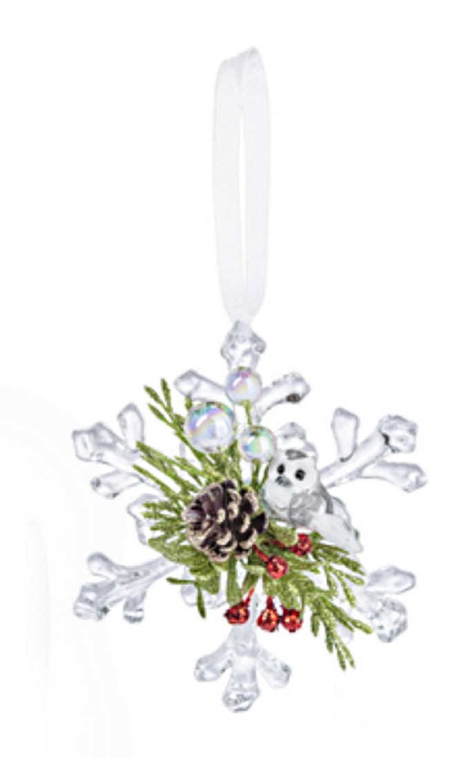 Pine Owl Snowflake Ornament - Style #2 - Shelburne Country Store