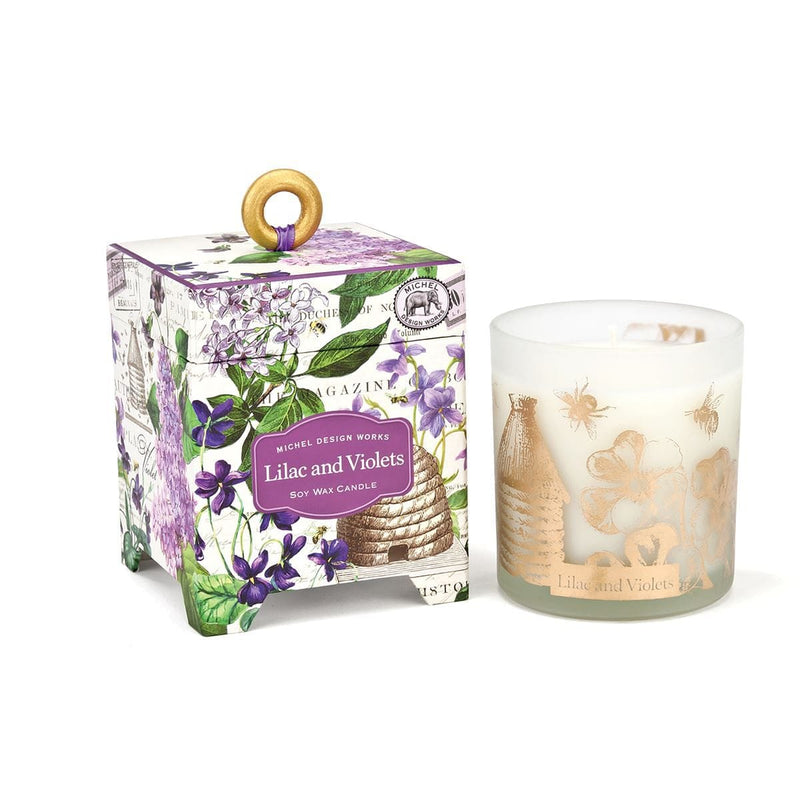 Lilac and Violets 6.5 oz. Soy Wax Candle - Shelburne Country Store
