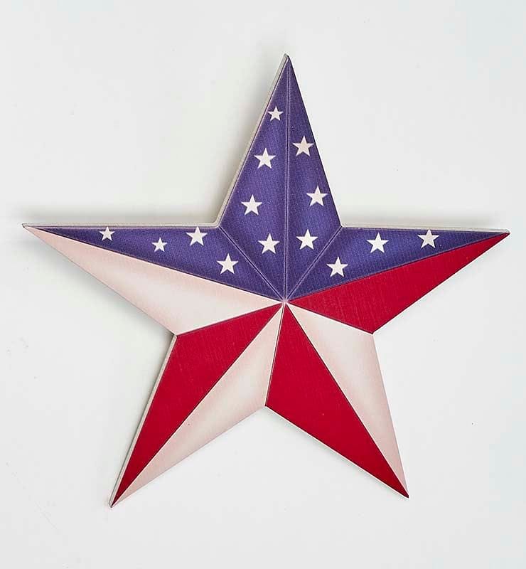 Americana Wooden Star - Shelburne Country Store