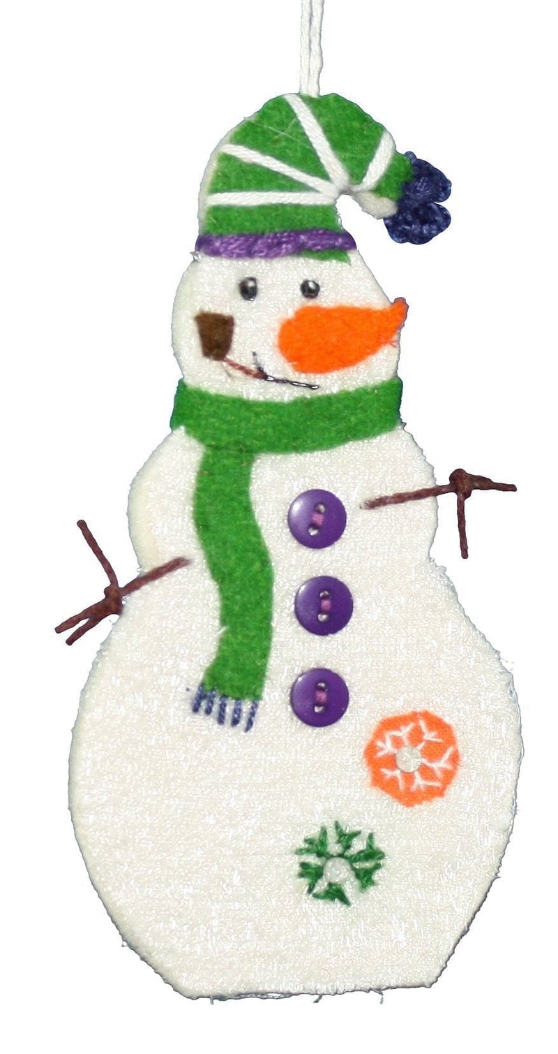 Recycled Wool Ornament - Snowman - Shelburne Country Store