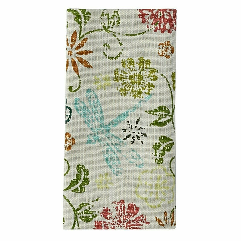 Dragonfly Floral Napkin - Shelburne Country Store
