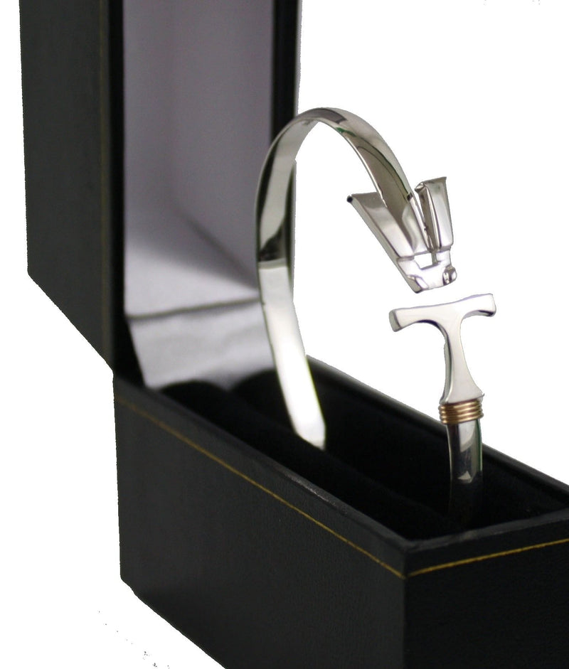 VT Hook Bracelet Silver - 5mm Band - - Shelburne Country Store