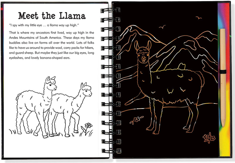 Llamas andFriends Scratch and Sketch - Shelburne Country Store