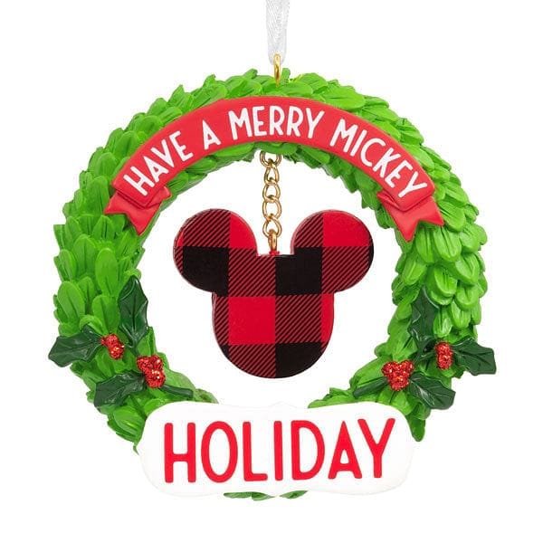 Mickey Mouse Wreath Icon Ornament - Shelburne Country Store