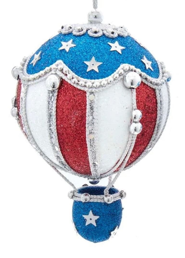 Patriotic Air Balloon Ornament -  Onion Shape - Shelburne Country Store