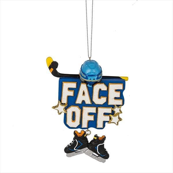Face Off Hockey Ornament - Shelburne Country Store
