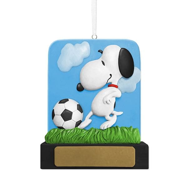 Resin Snoopy Playing Soccer - Shelburne Country Store